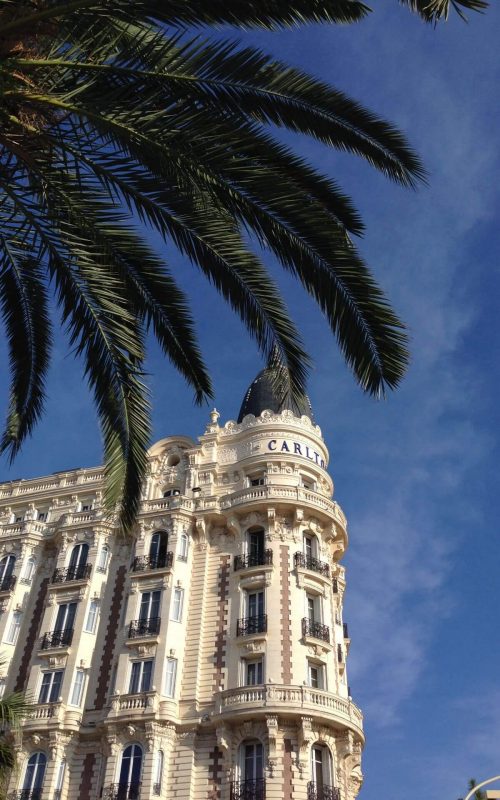 Vue sur le carlton à cannes