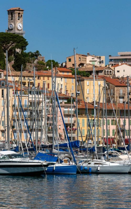 Port et bateau à cannes